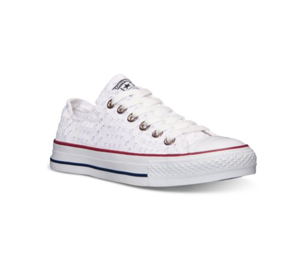 Converse Women's Chuck Taylor Ct Ox Eyelet Sneakers From Finish Line